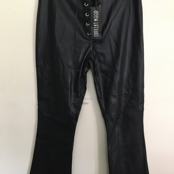 Dollskill faux leather immortal menace flare pants - Picture 4 of 7